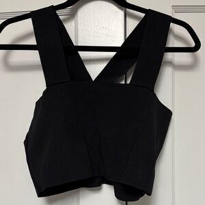 Vici Black Crop Bandeau Top